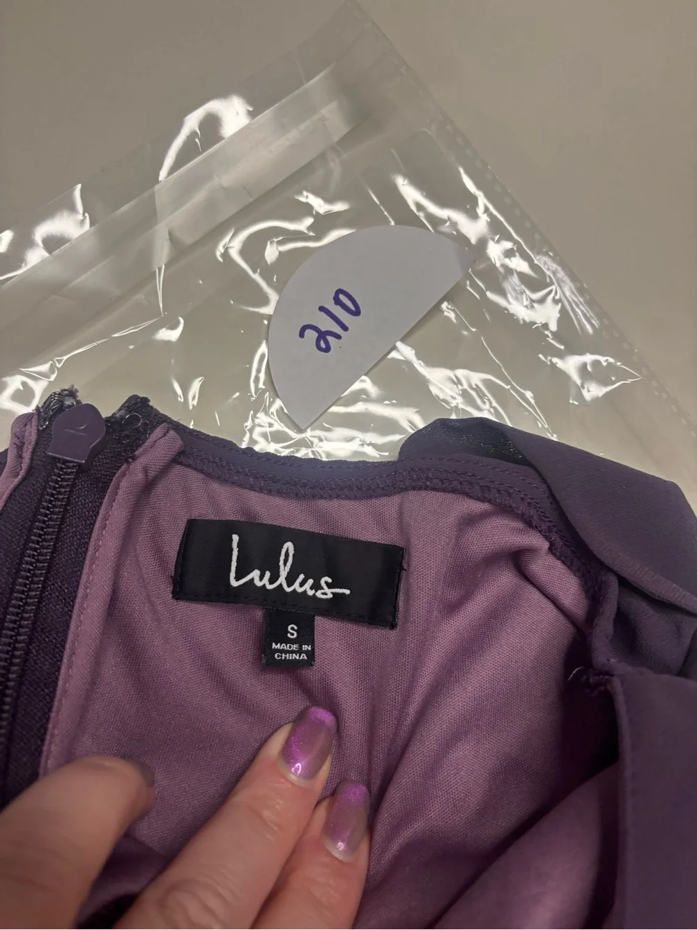 Lulus Size Small Ball Gown Bridesmaid Dress Prom Formal Maxi Dusty Purple Long